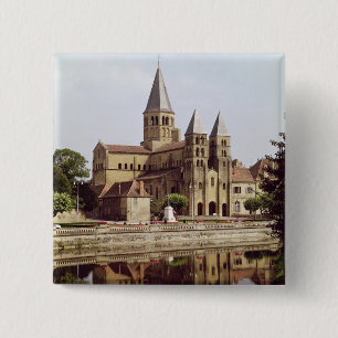 Badge Carré 5 Cm Vue de l'église de Notre-Dame