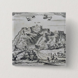 Badge Carré 5 Cm Vue de Lhasa, capitale du Thibet