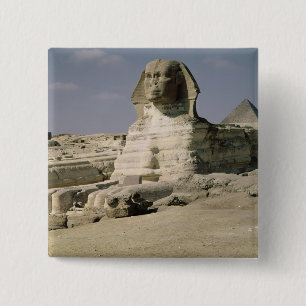 Badge Carré 5 Cm Vue du nord à l'est du sphinx