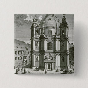 Badge Carré 5 Cm Vue du Peterskirche