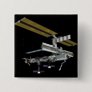 Badge Carré 5 Cm Vue générée par ordinateur