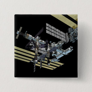 Badge Carré 5 Cm Vue générée par ordinateur 14