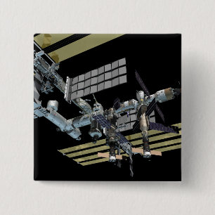 Badge Carré 5 Cm Vue générée par ordinateur 15