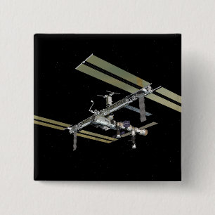 Badge Carré 5 Cm Vue générée par ordinateur 23