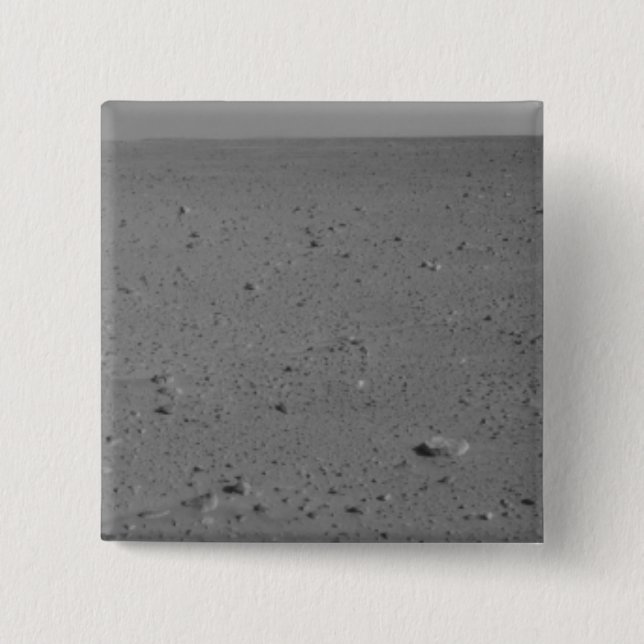 Badge Carré 5 Cm Vue panoramique de Mars 11 (Devant)