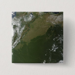 Badge Carré 5 Cm Vue satellite de la Colombie-Est