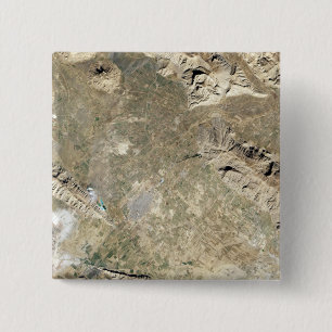 Badge Carré 5 Cm Vue satellite de Persepolis