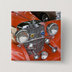 Badge Carré 5 Cm WA, Seattle, automobile allemande classique