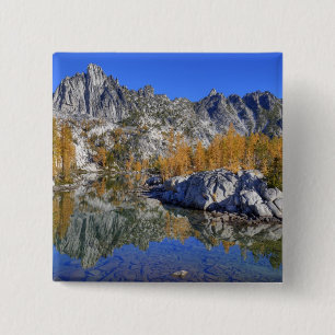 Badge Carré 5 Cm WA, zone sauvage Alpine Lakes, Enchantment 7