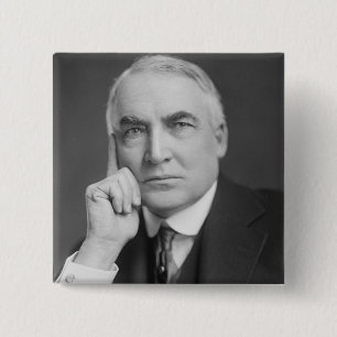 Badge Carré 5 Cm Warren G. Harding