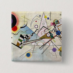 Badge Carré 5 Cm WASSILY KANDINSKY - Composition VIII 1923