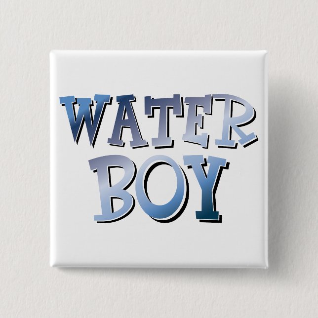 Badge Carré 5 Cm Water Boy (Devant)