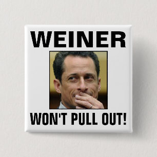 Badge Carré 5 Cm Weiner - ne retirera pas !