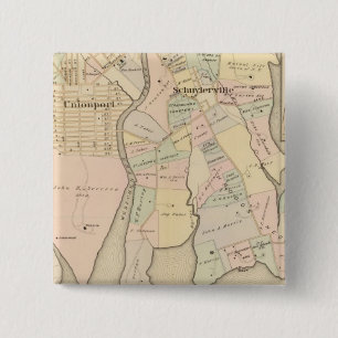 Badge Carré 5 Cm West Chester, Schuylerville, New York