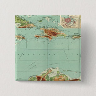 Badge Carré 5 Cm West Indies 2