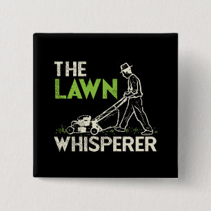 Badge Carré 5 Cm Whisperer de la pelouse