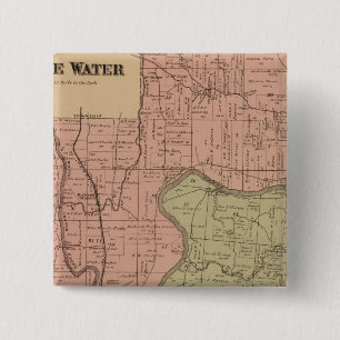 Badge Carré 5 Cm White Water, Miami