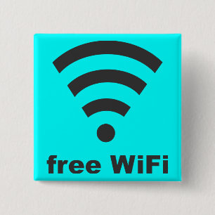 Badge Carré 5 Cm WiFi gratuit