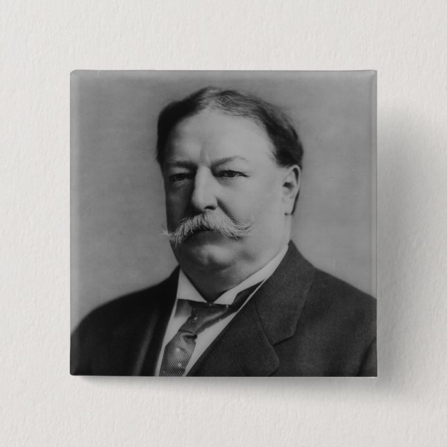 Badge Carré 5 Cm William Howard Taft (Devant)