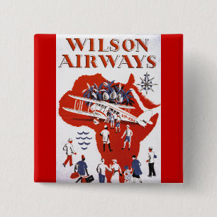 Badge Carré 5 Cm Wilson Airways ~ Afrique