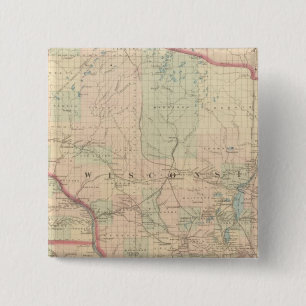 Badge Carré 5 Cm Wisconsin 4
