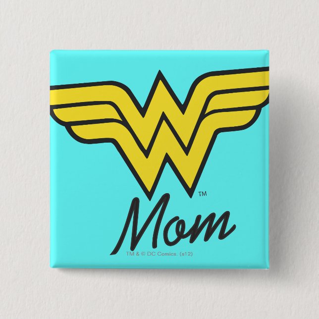 Badge Carré 5 Cm Wonder Mom Classic (Devant)