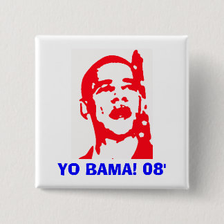 Badge Carré 5 Cm Yo Bama 08'