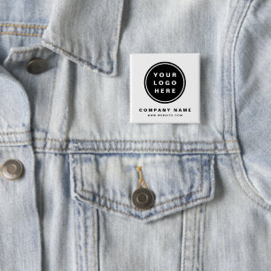 Badge Carré 5 Cm Your Business Logo Promoteur Business Company
