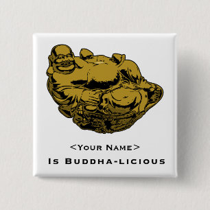 Badge Carré 5 Cm <Your Name>Est lactique par Bouddha