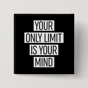 Badge Carré 5 Cm Your Only Limit