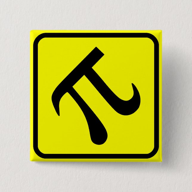 Badge Carré 5 Cm Zone De Traversée De Pi (Devant)