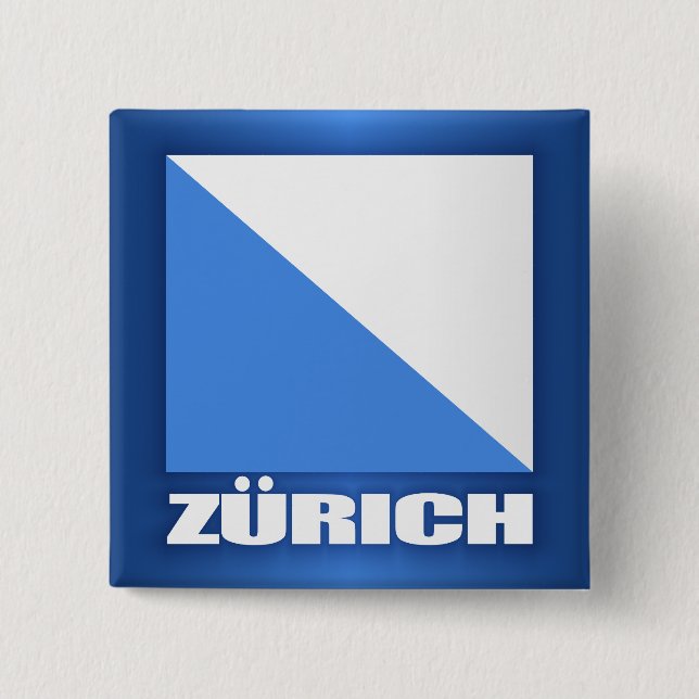 Badge Carré 5 Cm Zurich (Devant)