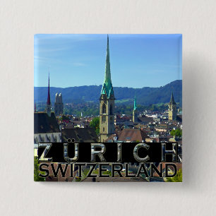 Badge Carré 5 Cm Zurich