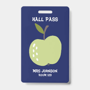 Badge Carte bleue personnalisée Apple Hall Pass
