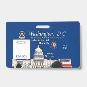 Badge Carte de membre officielle des Illuminati