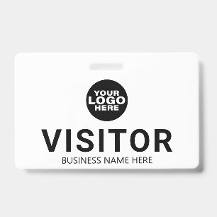 Badge Carte de visiteur avec logo d'entreprise personnal