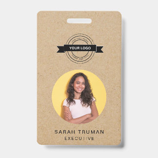 Badge Carte d'employé d'entreprise personnalisée Artisan