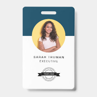 Badge Carte d'employé d'entreprise personnalisée minimal