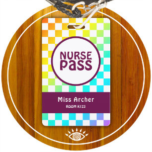 Badge Carte d'enseignant de la salle de bain personnalis