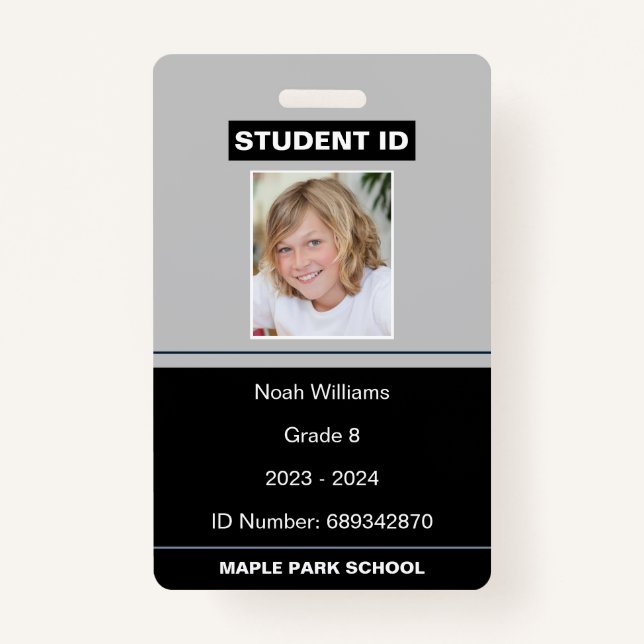 Badge Carte d'étudiant de l'école de photographie modern (Devant)