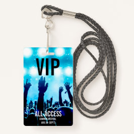 Badge Carte d'événement de concert VIP All-Access person