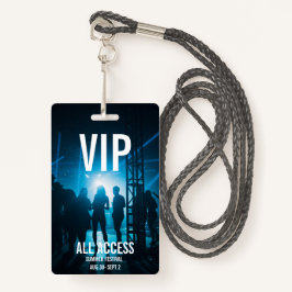 Badge Carte d'événement VIP All-Access personnalisée
