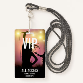 Badge Carte d'événement VIP All-Access personnalisée