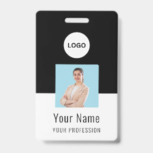 Badge Carte d'identité à logo personnalisé Photo et te