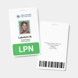 Badge Carte d'identité avec photo pour les employés d'un