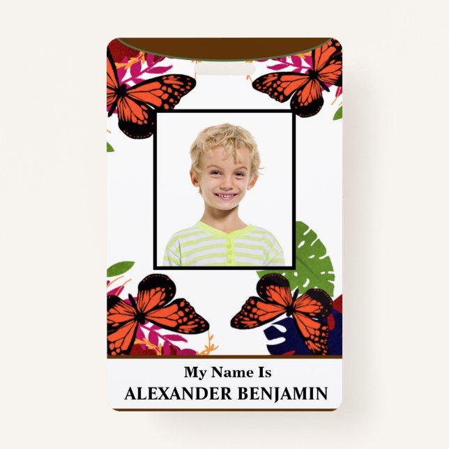 Badge Carte d'identité Carte d'identité Enfant étudiant  (Devant)