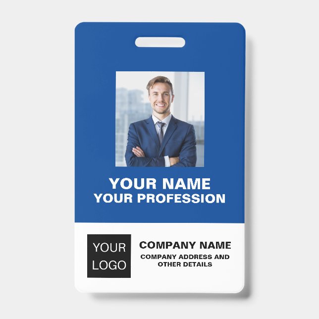 Badge Carte d'identité de bureau photo professionnelle p (Avant)