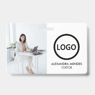 Badge Carte d'identité de l'employé Entreprise minimalis