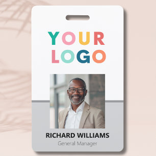 Badge Carte d'identité d'employé d'entreprise minimalist