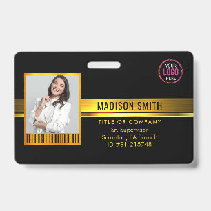 Badge Carte d'identité Employé de l'entreprise minimal